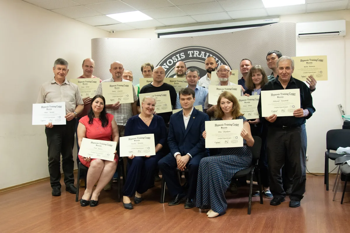 Graduating class after completing an in-person course